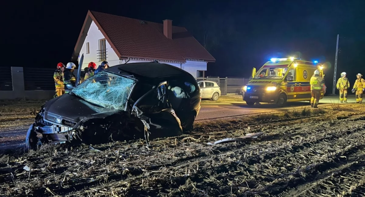 Poważny wypadek w gminie Młodzieszyn [AKTUALIZACJA]