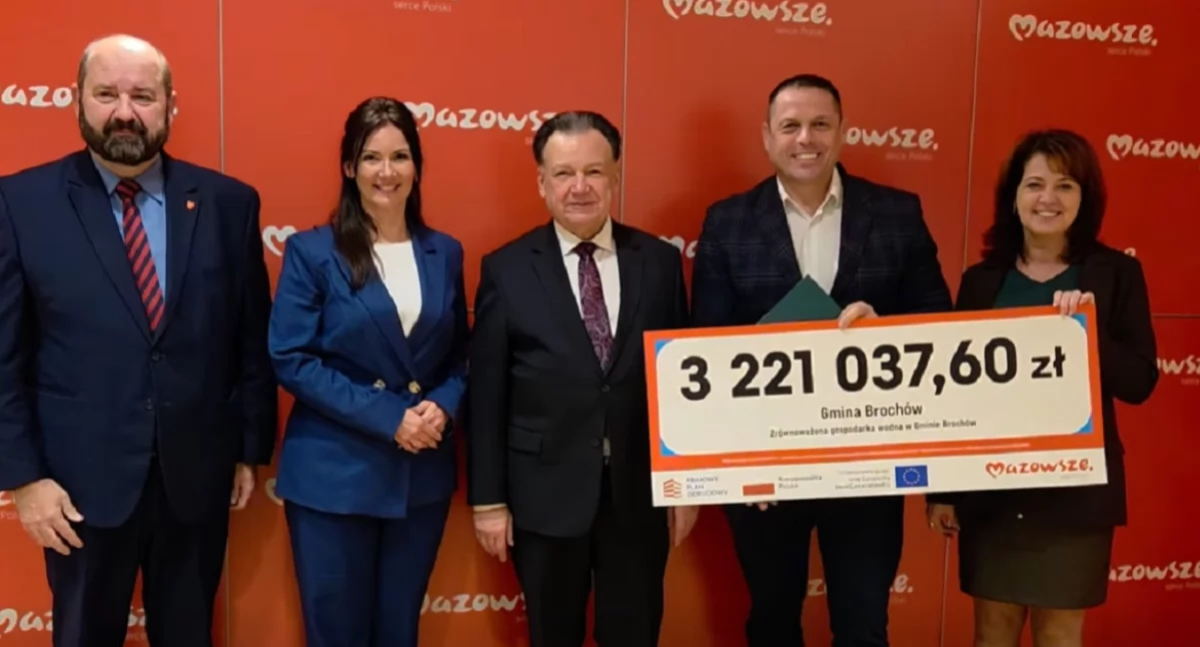 Koniec problemów z ciśnieniem w gminie Brochów - Mazowsze sypnęło kasą