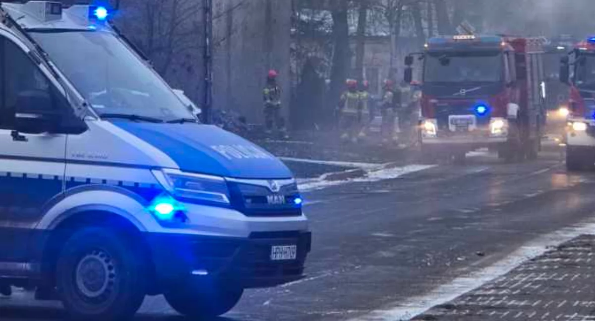Pożar domu na ulicy Botanicznej w Sochaczewie