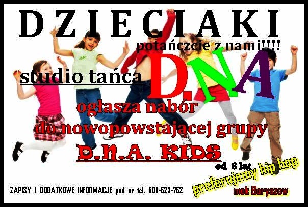Grupa Taneczna D.N.A. Sochaczew zaprasza