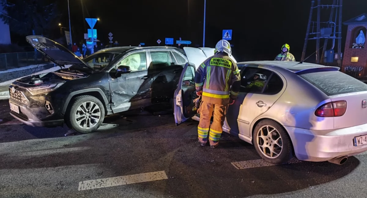Wypadek na Szkolnej w Szymanowie