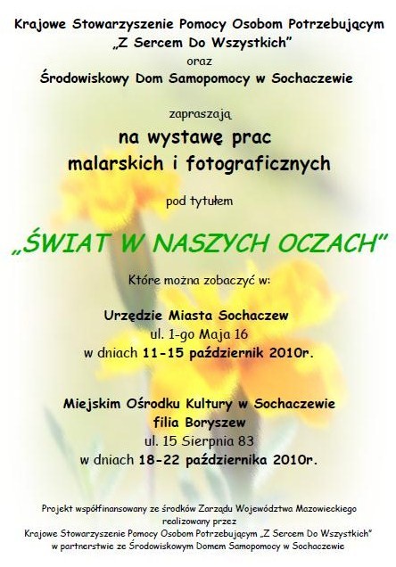 Wystawa prac ŚWIAT W NASZYCH OCZACH