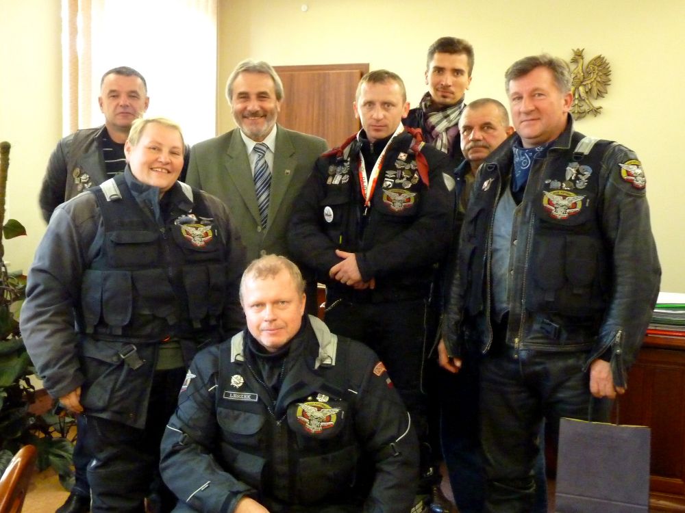 Podziękowania dla motocyklistów