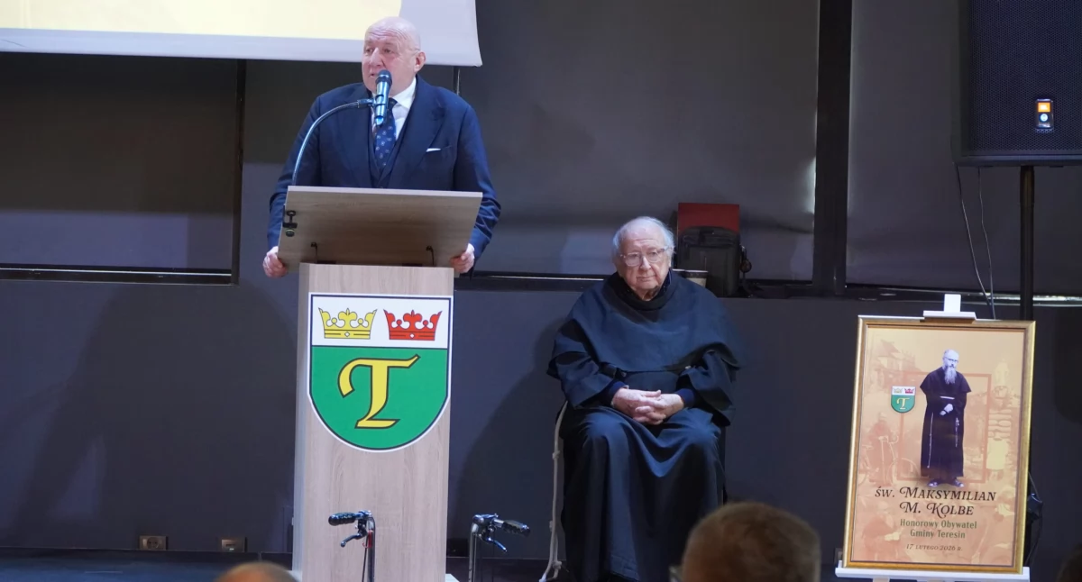 Święty Maksymilian  Kolbe Honorowym Obywatelem gminy Teresin  