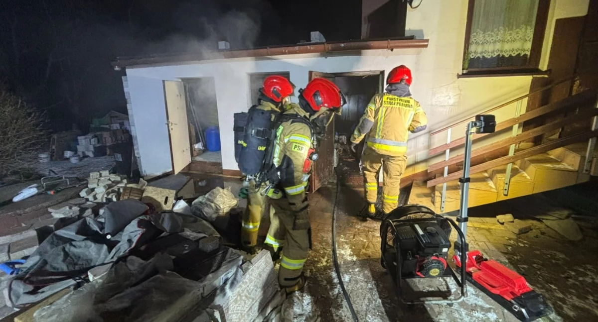 Pożar w kotłowni - tym razem na Toruńskiej w Sochaczewie