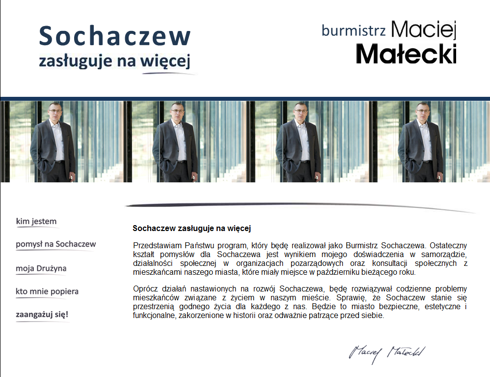Zapraszamy na stronę internetową Macieja Małeckiego
