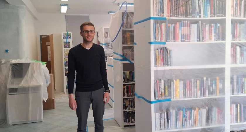 Trwają prace remontowe w Gminnej Bibliotece Publicznej w Rybnie