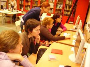 E-Twinning w SP nr 4 - spotkanie bibliotekarzy z powiatu