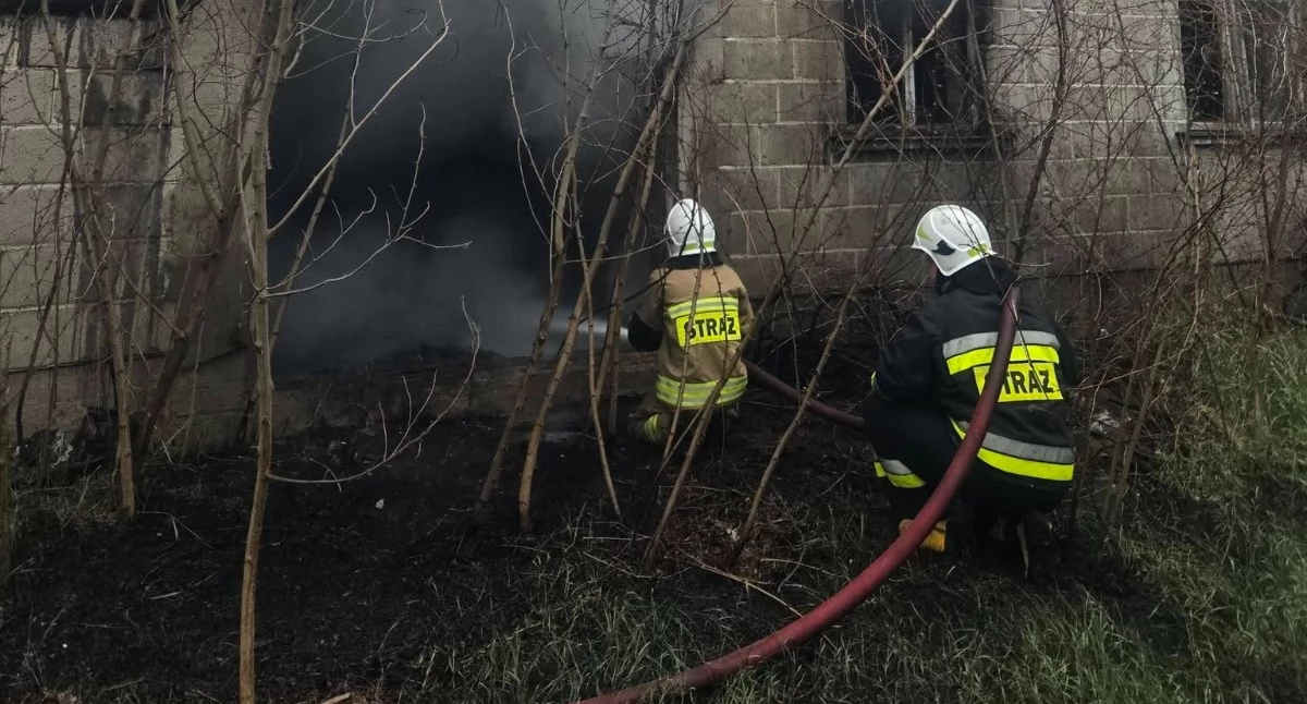 Trzy pożary i wypadek - weekend sochaczewskich strażaków