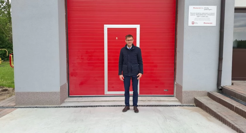 Zakończył się remont podjazdu do garażu samochodu pożarniczego OSP w Matyldowie