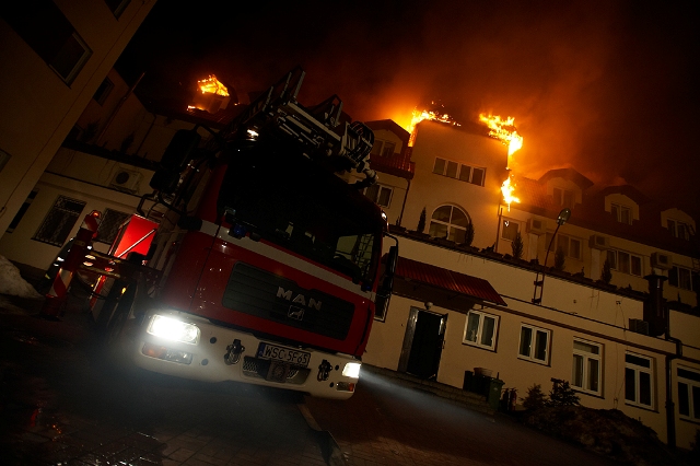 Pożar w Hotelu w Sochaczewie