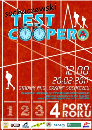 Sochaczewski Test Coopera - listy startowe