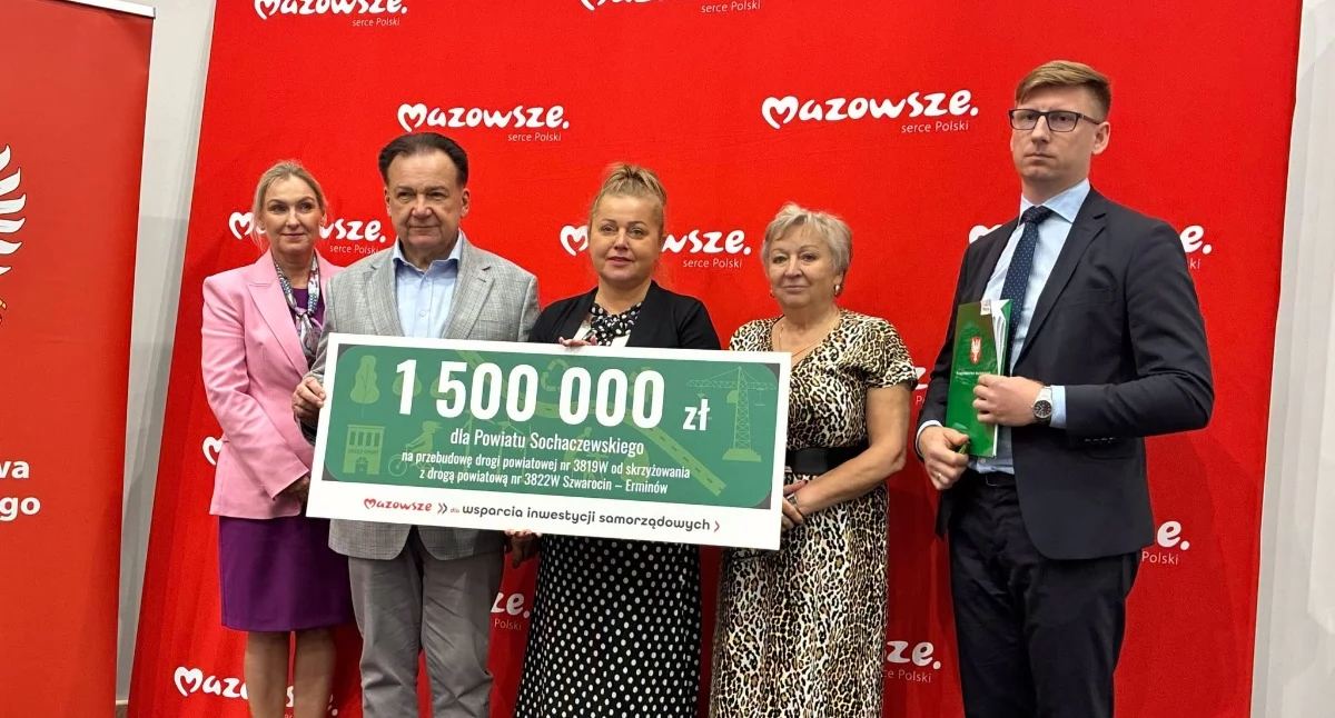 Milionowe wsparcie dla powiatu sochaczewskiego - rusza przebudowa drogi powiatowej nr 3819W