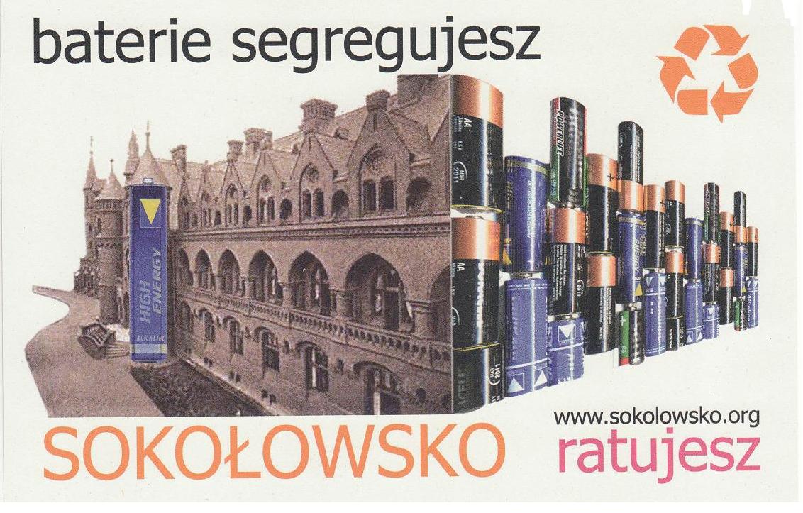 Oddając Zużyte Baterie Pomóż Zbudować Sokołowsko!