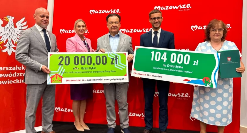 Gmina Rybno pozyskała 124 tys. zł dofinansowania na lampy solarne i raport energetyczny 