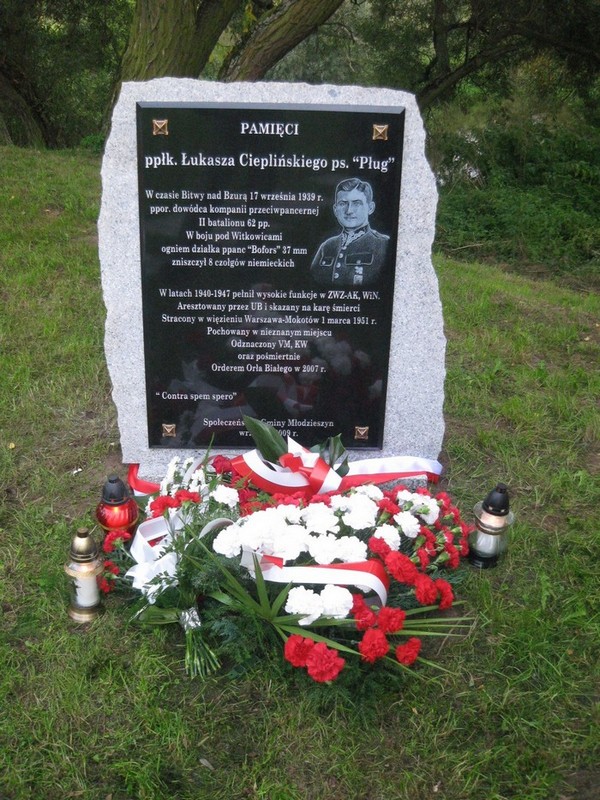 60. rocznica śmierci ppłk Łukasza Cieplińskiego