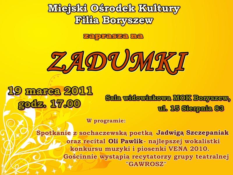 ZADUMKI w Boryszewie