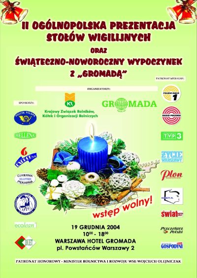 Prezentacja stołów wigilijnych