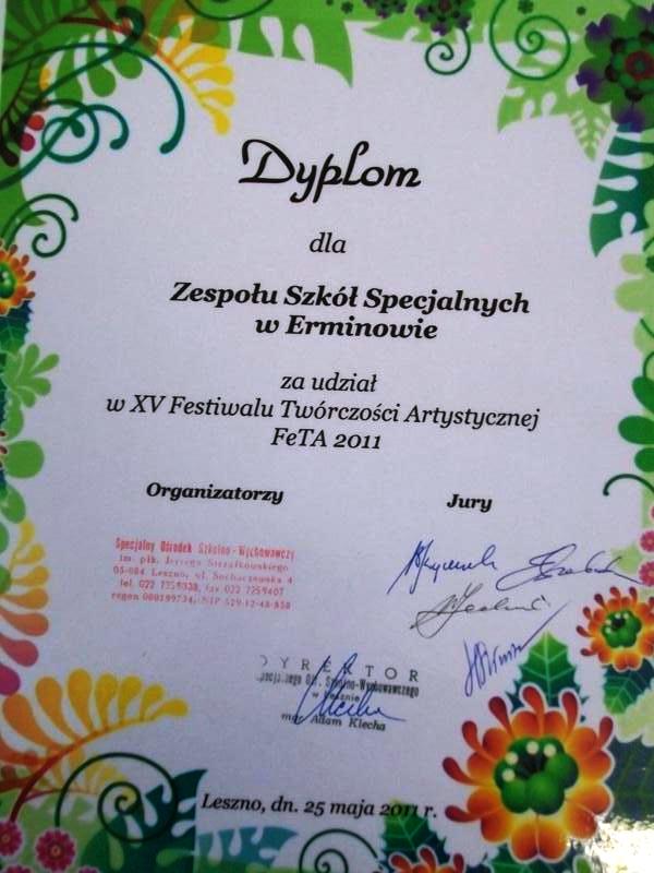 XV Festiwal Twórczości Artystycznej FeTA 2011
