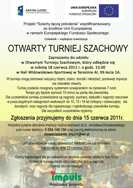 OTWARTY TURNIEJ SZACHOWY