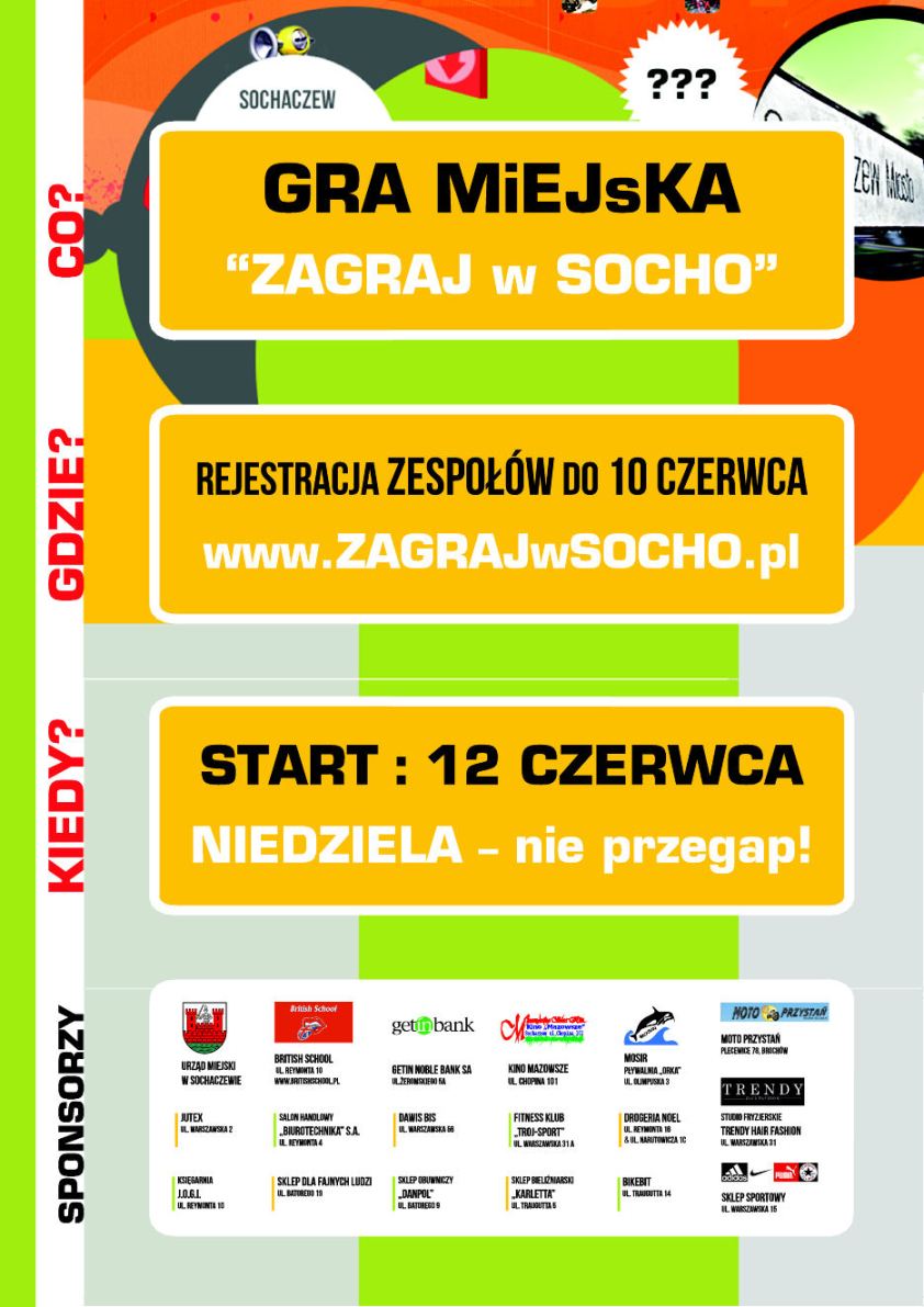 Apel do Mieszkańców Sochaczewa żądnych Przygód!