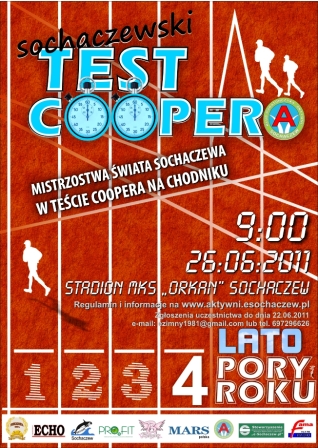 Sochaczewski Test Coopera - Zaproszenie