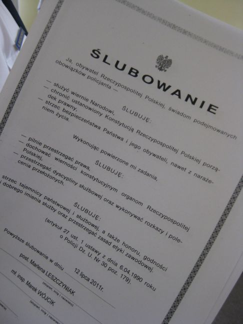 Po raz kolejny zabrzmiały słowa roty...