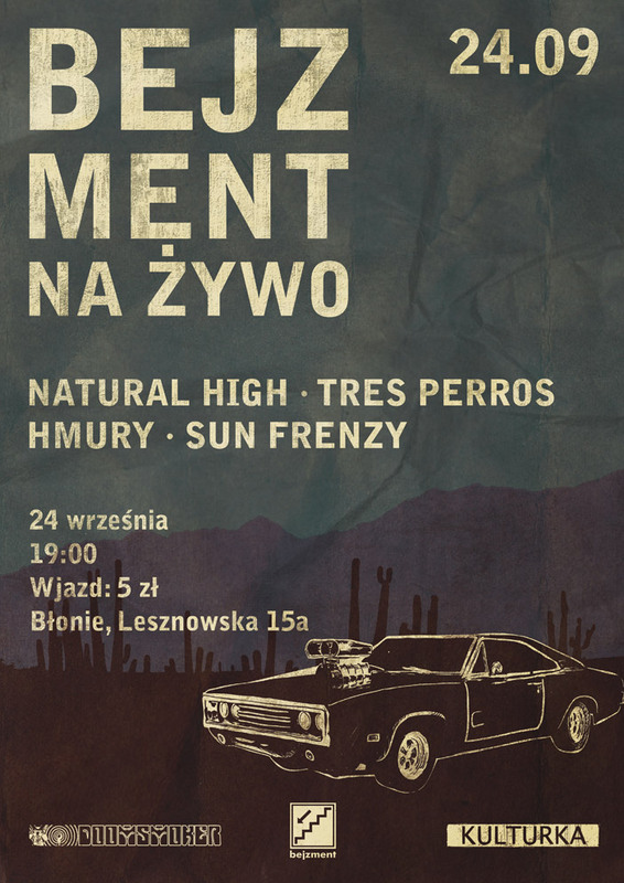 Tres Perros, Sun Frenzy, Natural High i Hmury zagrają w Błoniu