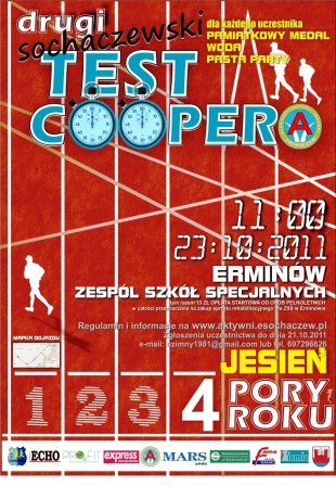 Startuje II Edycja Sochaczewskiego Testu Coopera - 4 Pory Roku