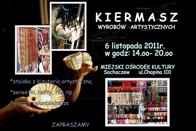 Zapraszamy na kiermasz wyrobów artystycznych