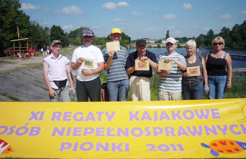 XI Regaty Kajakowe Osób Niepełnosprawnych w Pionkach