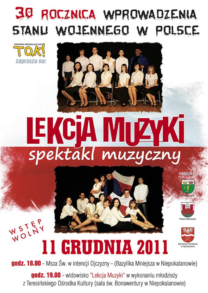 LEKCJA MUZYKI w 30-tą rocznicę