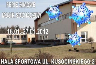 Zapraszamy na kolejny tydzień ferii w hali sportowej przy ul. Kusocińskiego 2