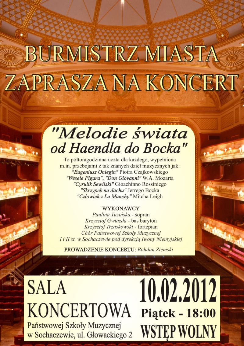 Melodie Świata w piątek w Szkole Muzycznej