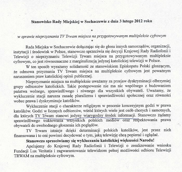 Wyjaśnienia w sprawie wydarzeń na sesji 3 lutego