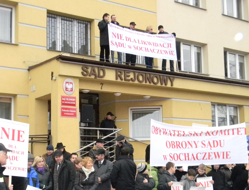 Sochaczew na pikiecie w Warszawie
