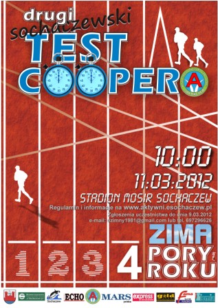 Zaproszenie na Sochaczewski Test Coopera - Zima 2012