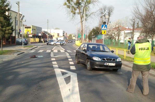 Potrącenie pieszej na ulicy Chopina.
