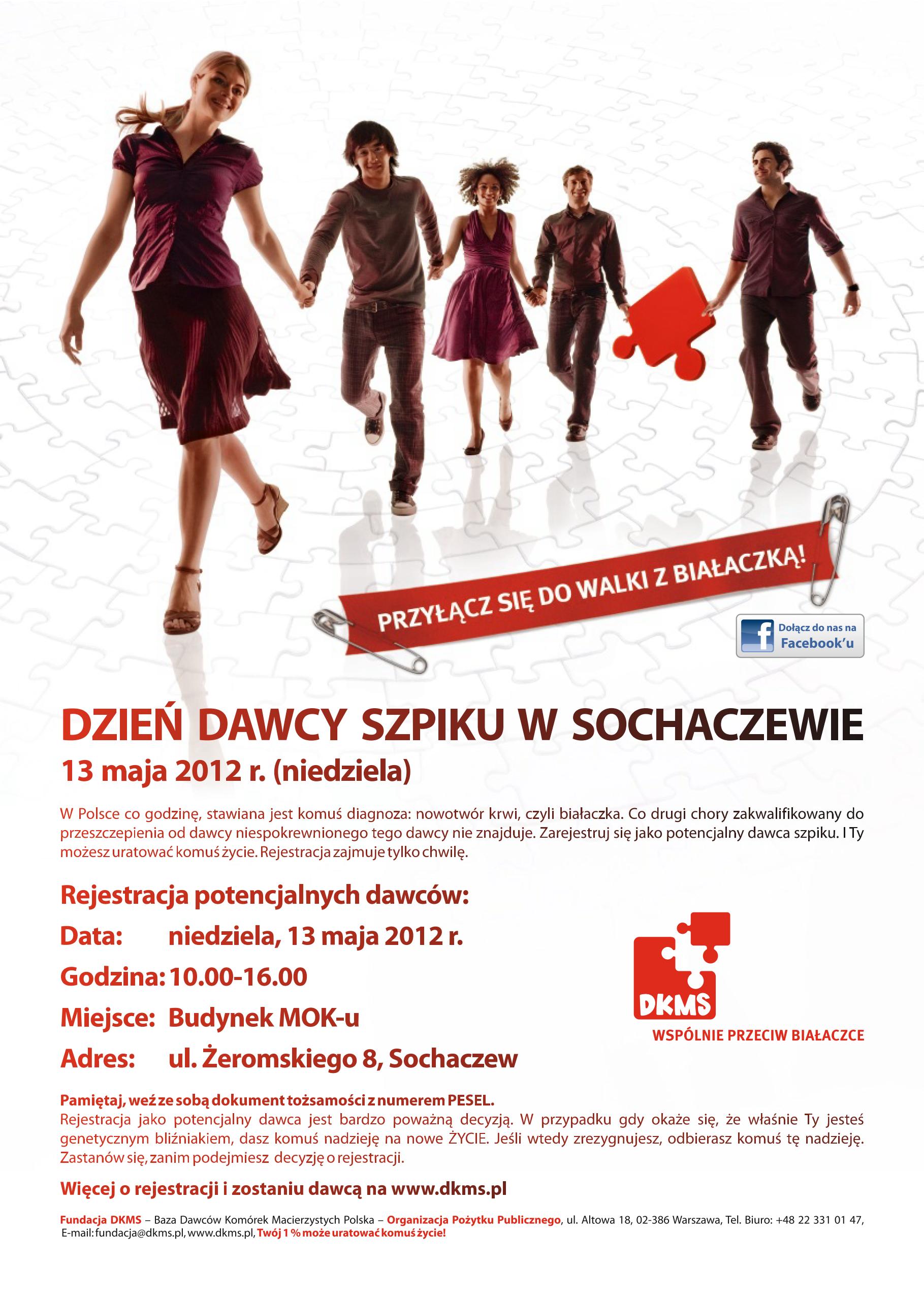 Dzień Dawcy Szpiku w Sochaczewie - 09.05.2012