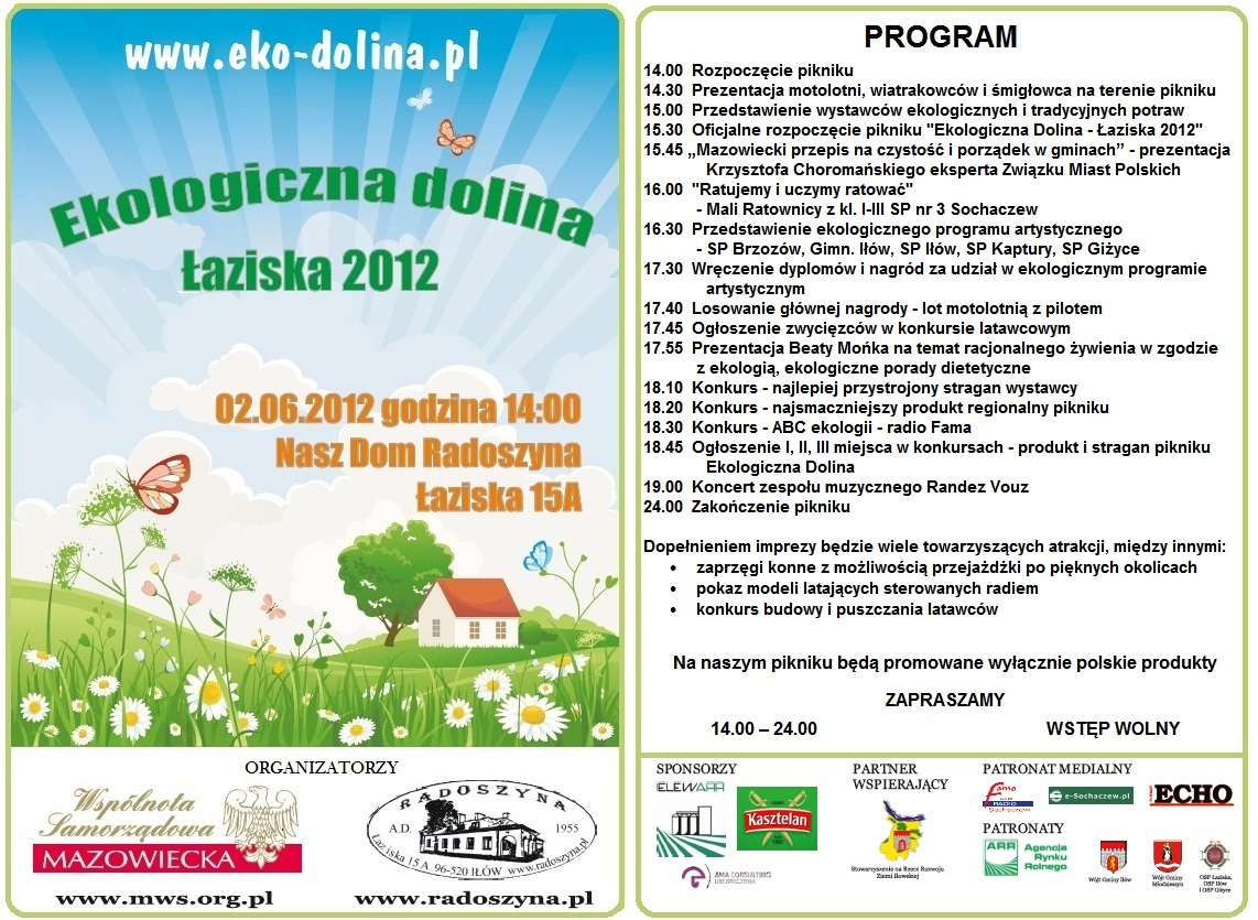 Ekopiknik w Łaziskach 2 czerwca