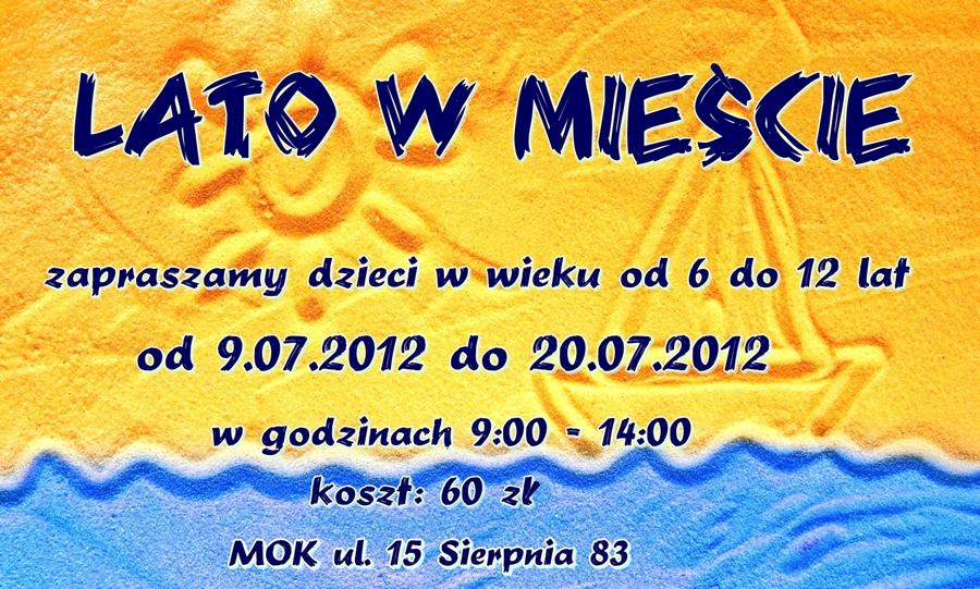 Warsztaty Twórczego Rozwoju, czyli Lato w mieście 2012