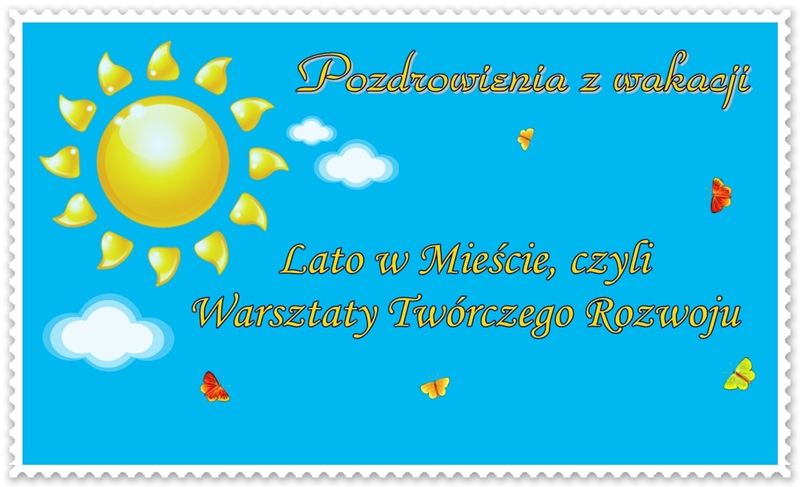 Pocztówka z Boryszewskiego Lata w Mieście