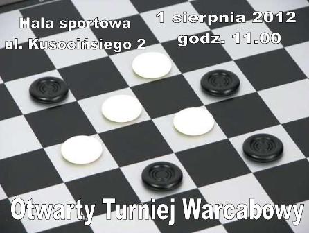 Zapraszamy na Otwarty Turniej Warcabowy - 30.07.2012