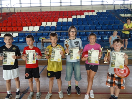 Wyniki wieloboju sprawnościowego w hali sportowej przy ul. Kusocińskiego 2