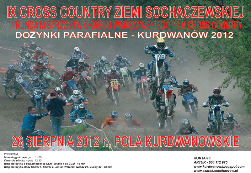 IX Cross Country Kurdwanów - zapraszamy !