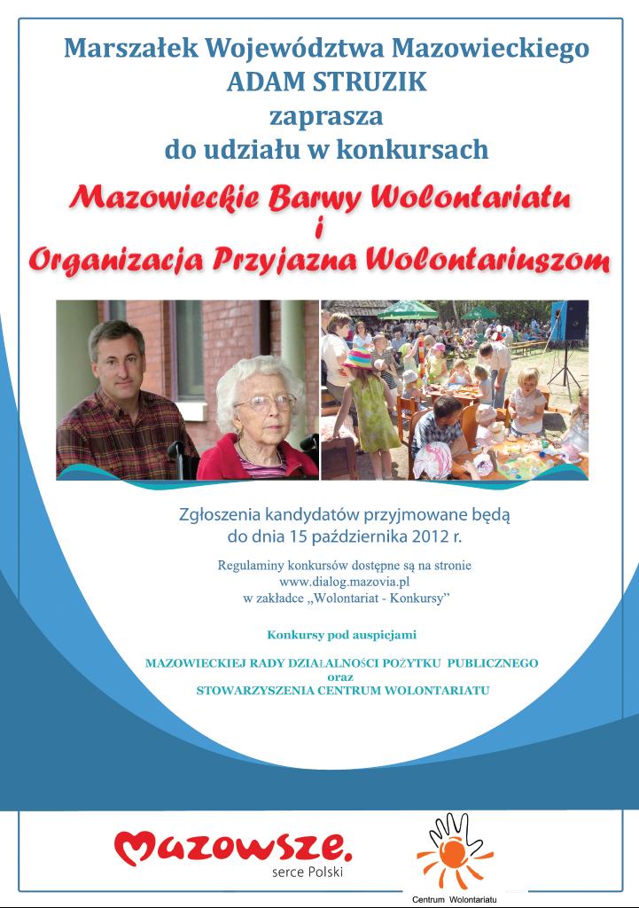 Konkursy promujące wolontariat