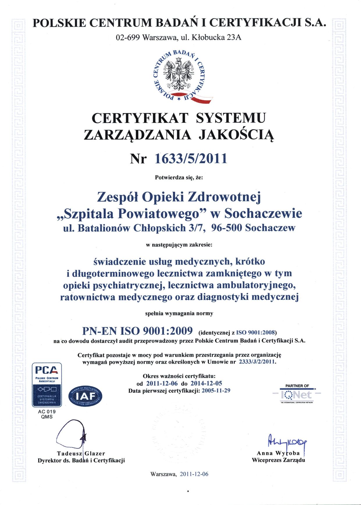 Szansa dla sochaczewskiego szpitala?