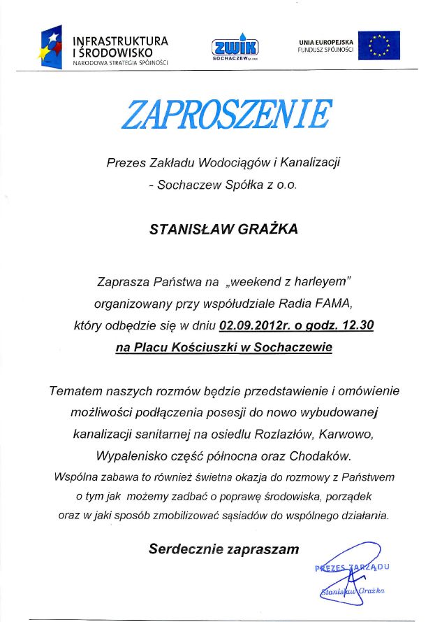 Zaproszenie na weekend z harleyem
