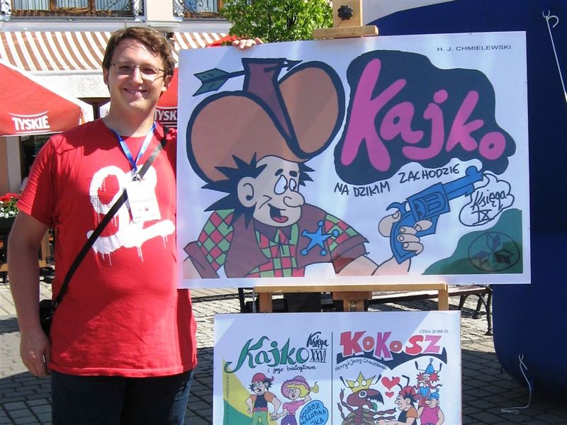 Kajko i Kokosz w holu ratusza