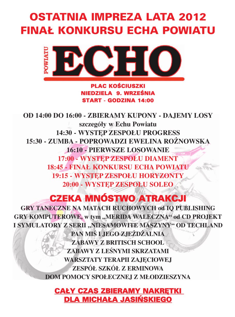 Już w tę niedzielę, 9. WRZEŚNIA